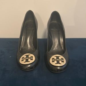 Tory Burch black wedges